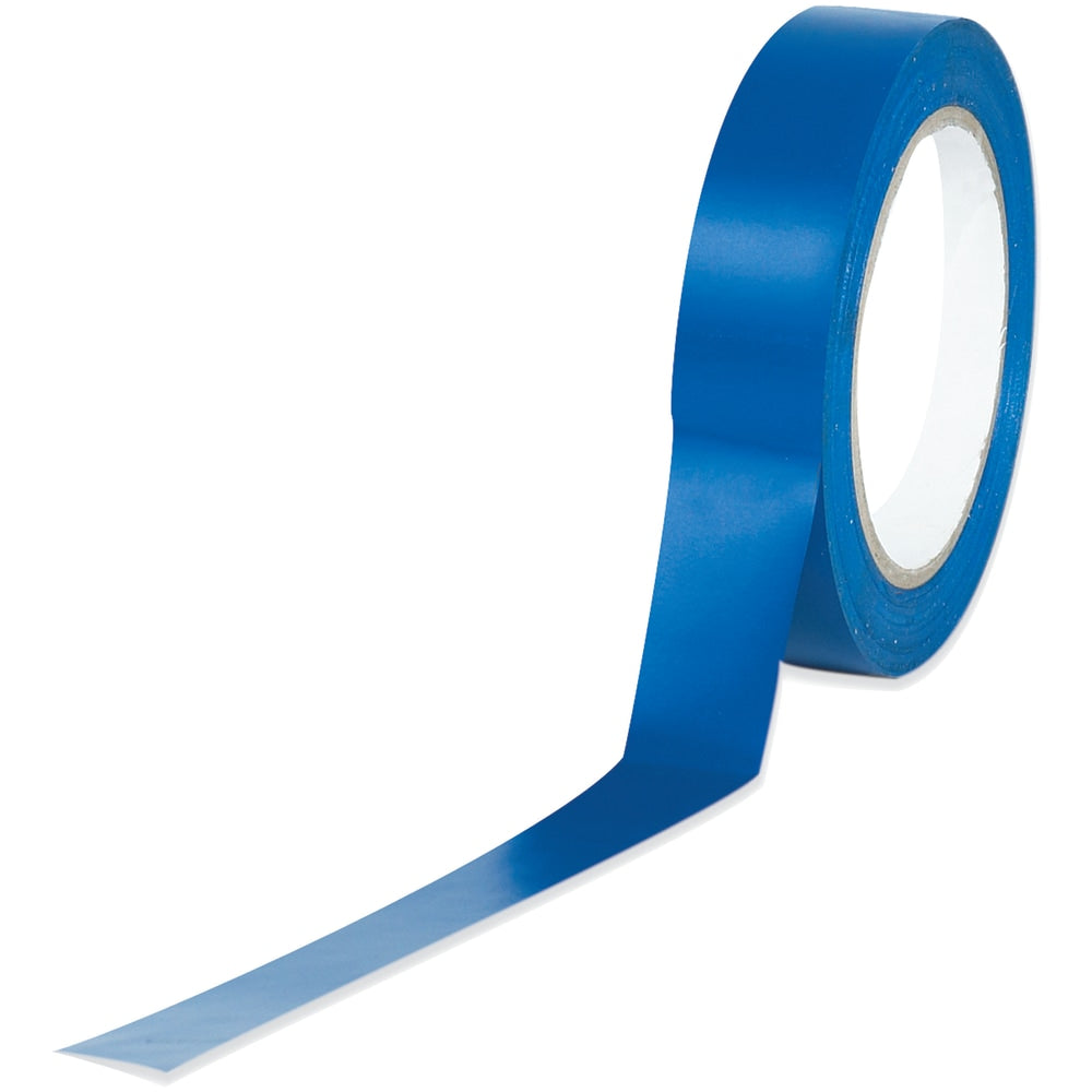 BOX Packaging Solid Vinyl Safety Tape, 3in Core, 1in x 36 Yd., Blue, Case Of 3