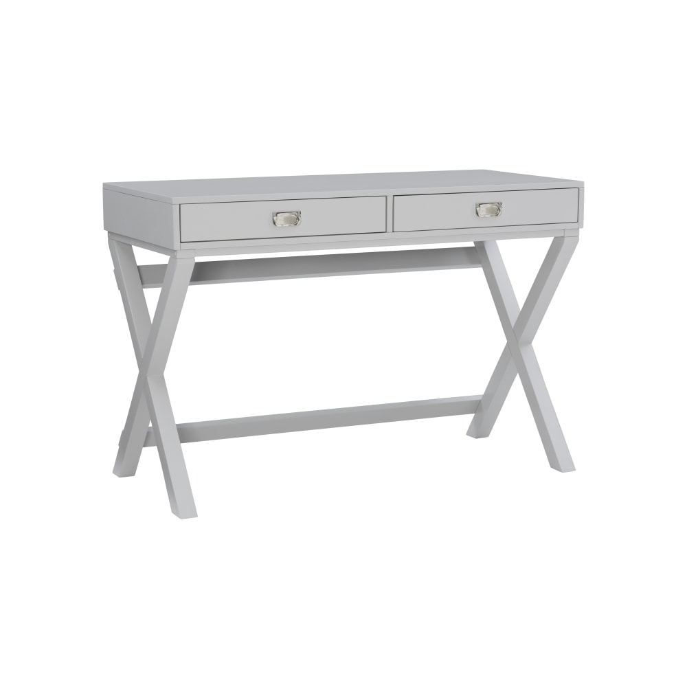 Linon Ari 44inW Home Office Writing Desk, Gray