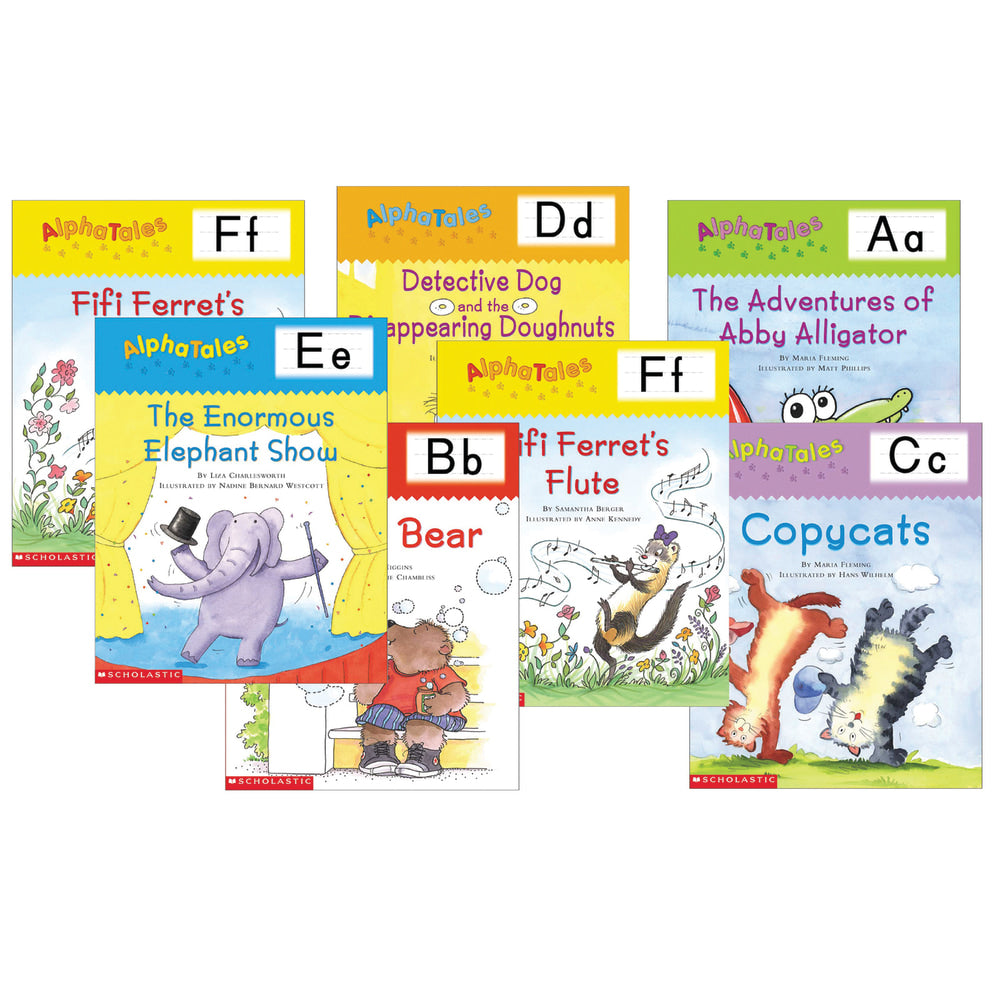 Scholastic Teaching Resources Alpha Tales Learning Library, Grades Pre-K To 1, Set Of 26 Books