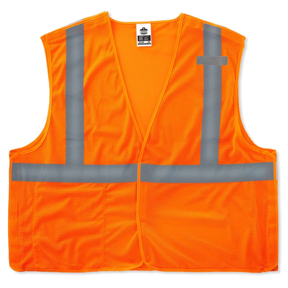 Ergodyne GloWear Safety Vest, Econo Breakaway, Type-R Class 2, 4X/5X, Orange, 8215BA