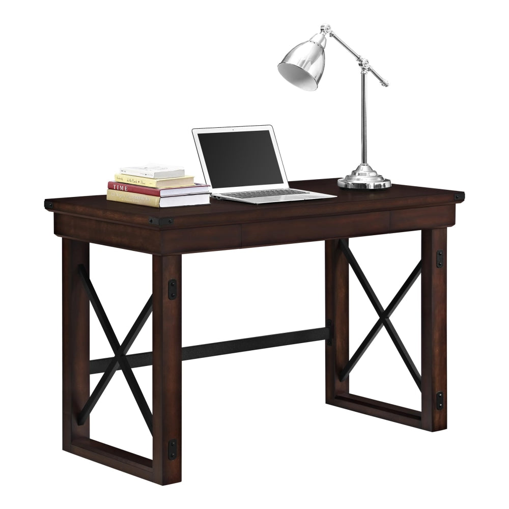 Ameriwood Home Wildwood 47inW Wood Veneer Computer Desk, Espresso