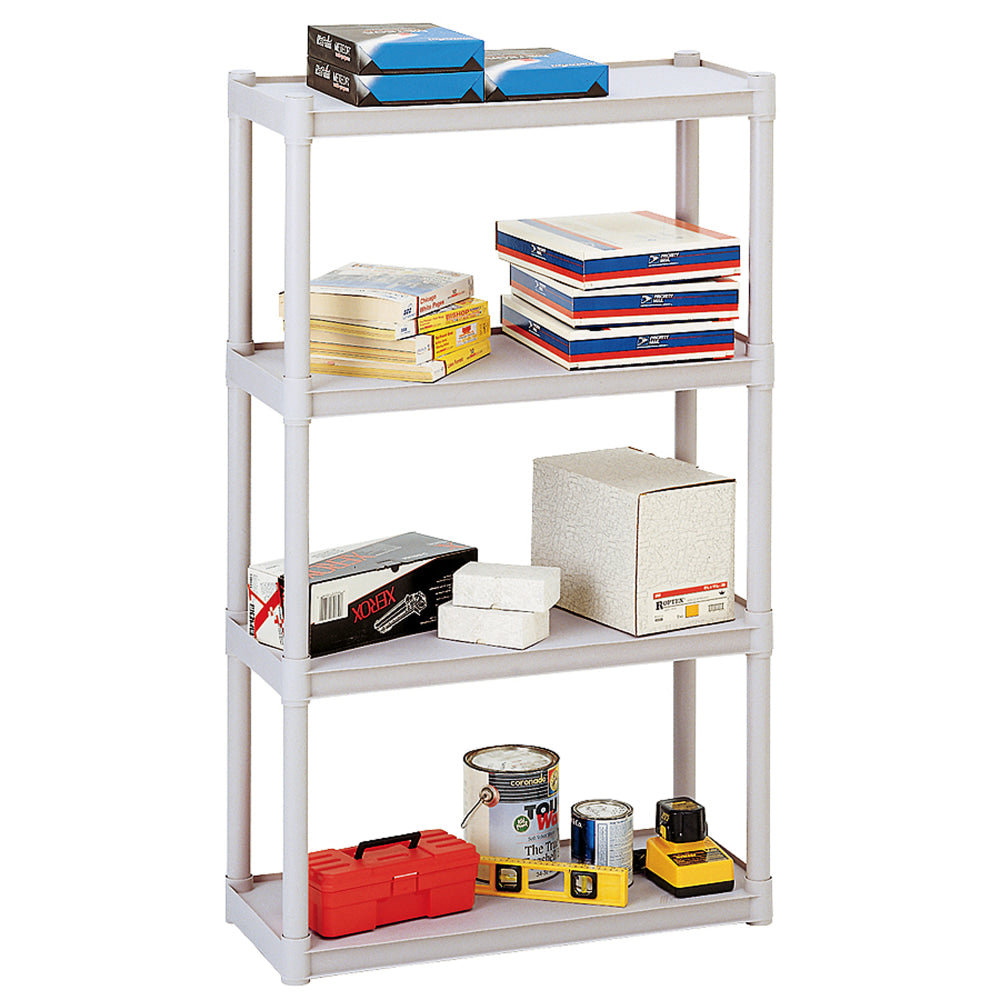 Iceberg Rough N Ready Storage System, 4 Shelves, Platinum