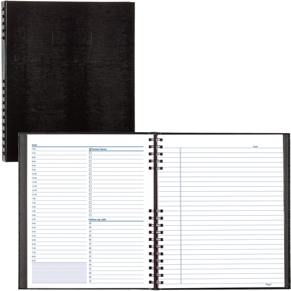 Rediform College Rule NotePro Organizer, 11in x 8 1/2in, Black