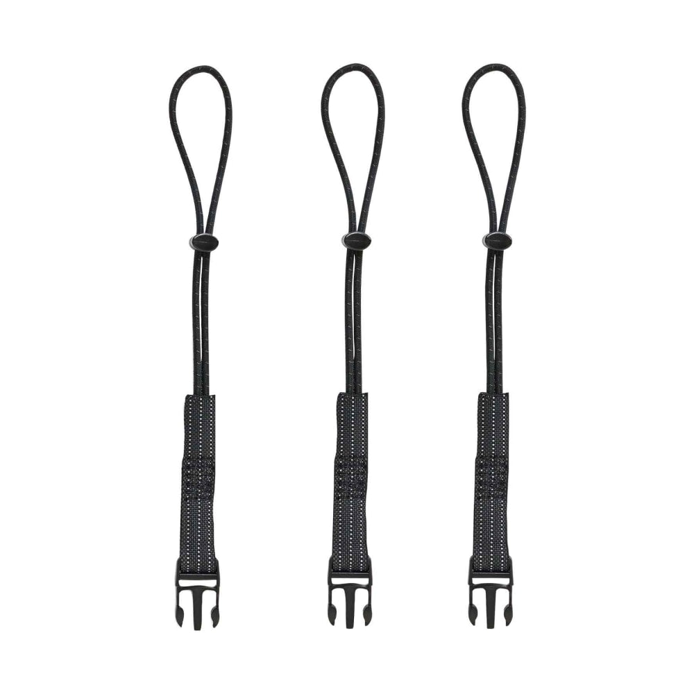 Ergodyne Squids 3103 Tool Tail Detachable Loops, Black, 3 Loops Per Bag, Pack Of 6 Bags