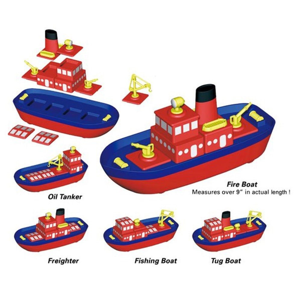 Popular Playthings Build-A-Boat, Multicolor