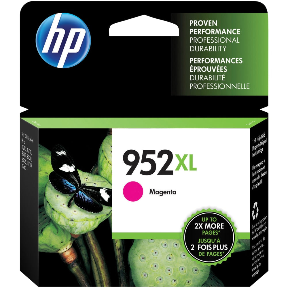 HP 952XL Magenta High-Yield Ink Cartridge, L0S64AN