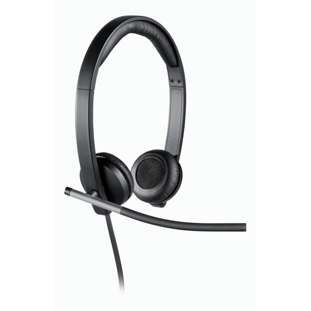 Logitech USB Headset Stereo H650e - Stereo - USB - Wired - 50 Hz - 10 kHz - Over-the-head - Binaural - Supra-aural - Noise Cancelling, Bi-directional Microphone