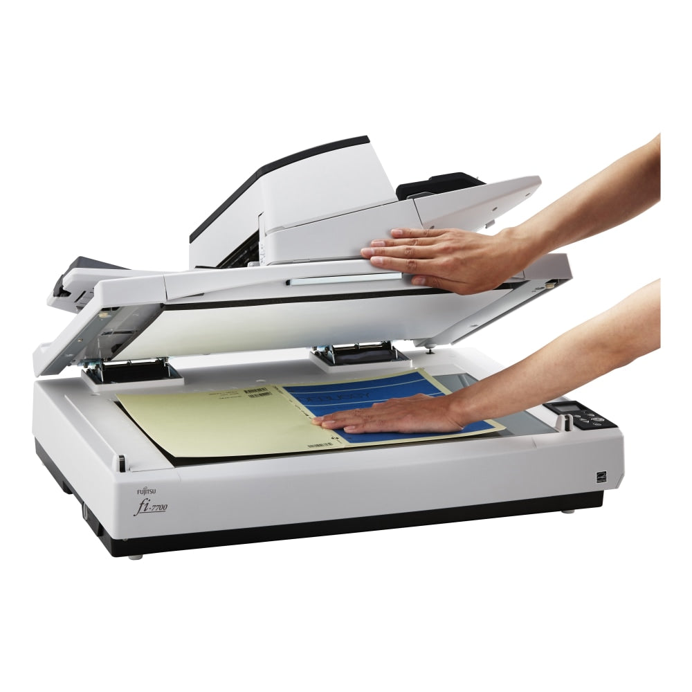 Ricoh fi 7700 - Document scanner - Triple CCD - Duplex - ARCH B - 600 dpi x 600 dpi - up to 100 ppm (mono) / up to 100 ppm (color) - ADF (300 sheets) - up to 30000 scans per day - USB 3.1 Gen 1