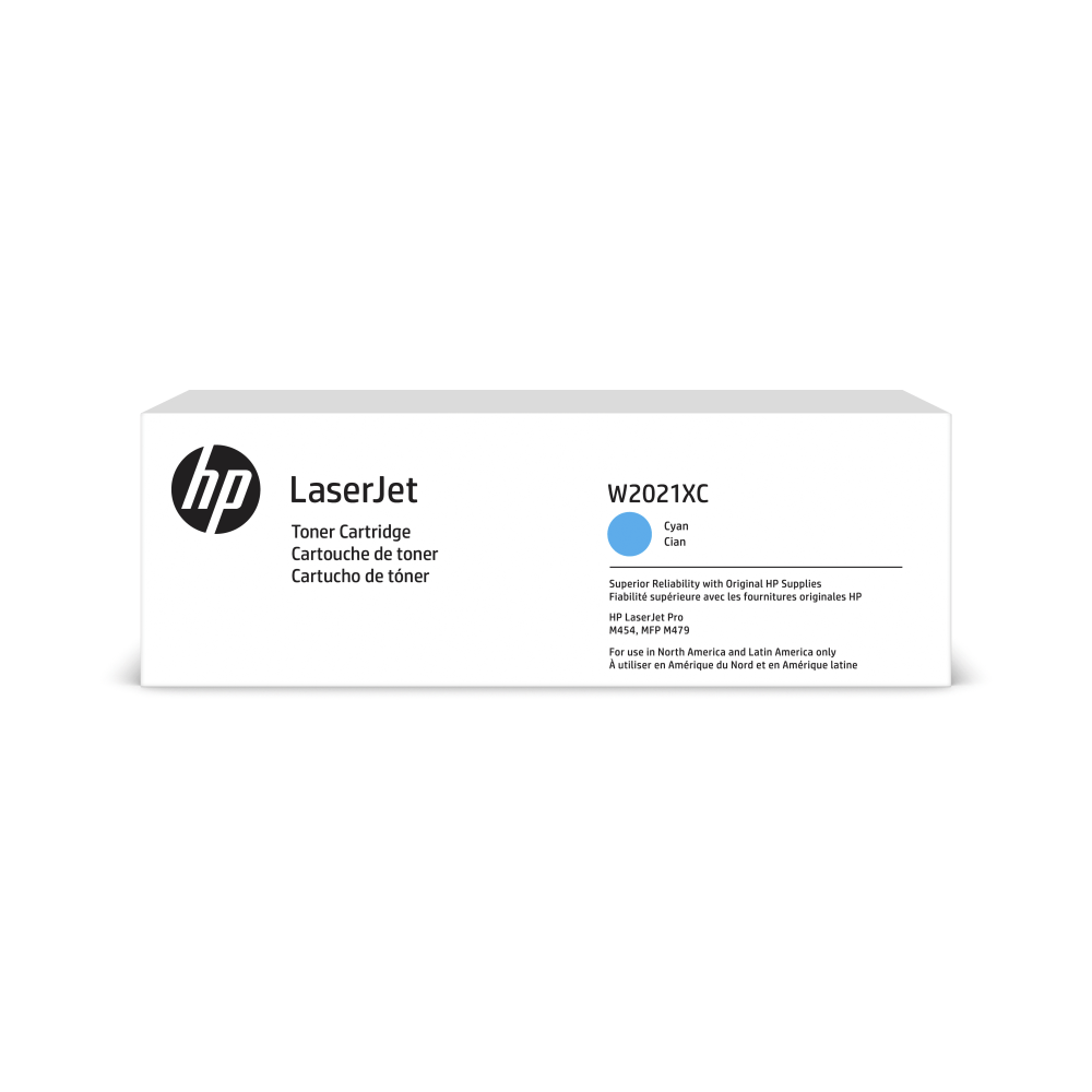 HP 414X Contract Cyan High Yield Toner Cartridge, W2021XC