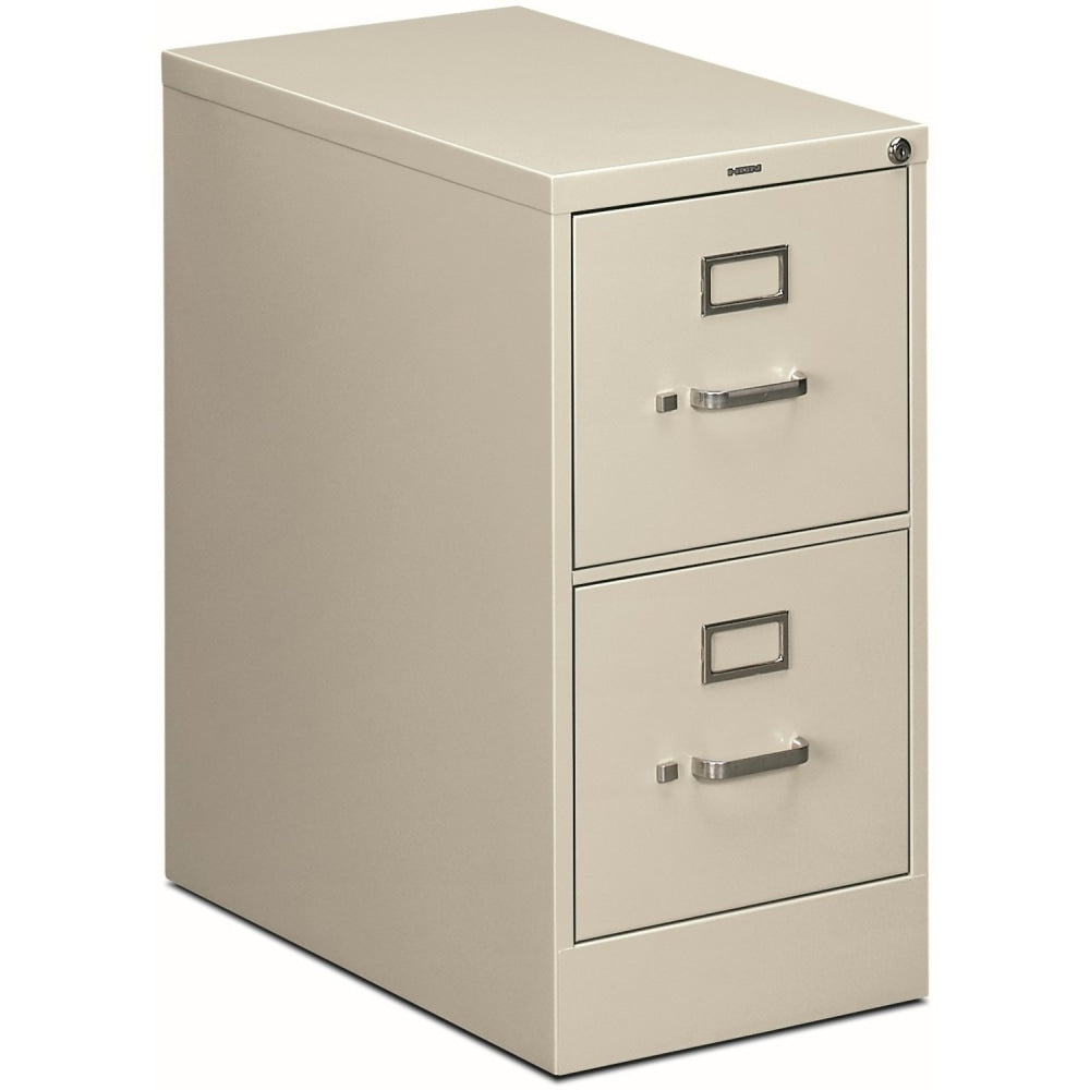 HON 510 25inD Vertical 2-Drawer File Cabinet, Light Gray