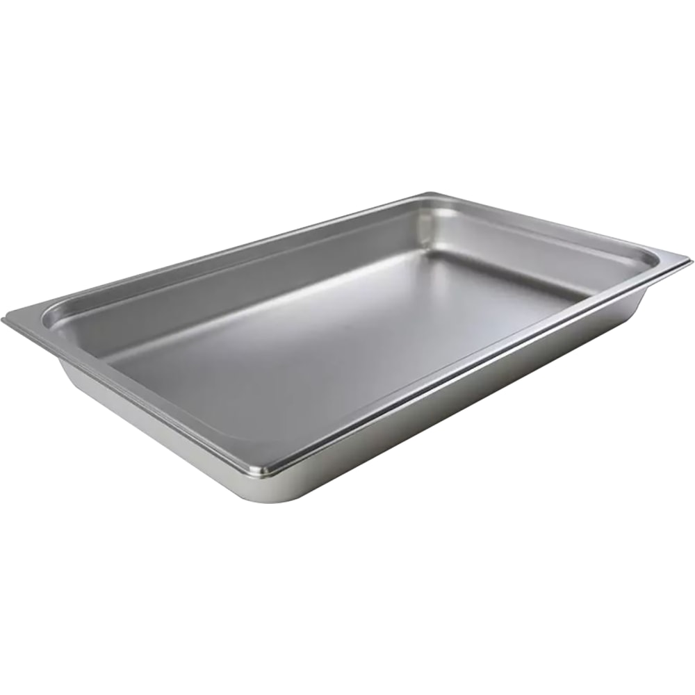 Hoffman Tech Browne Stainless Steel Steam Table Pans, Full Size, Silver, Pack Of 12 Pans