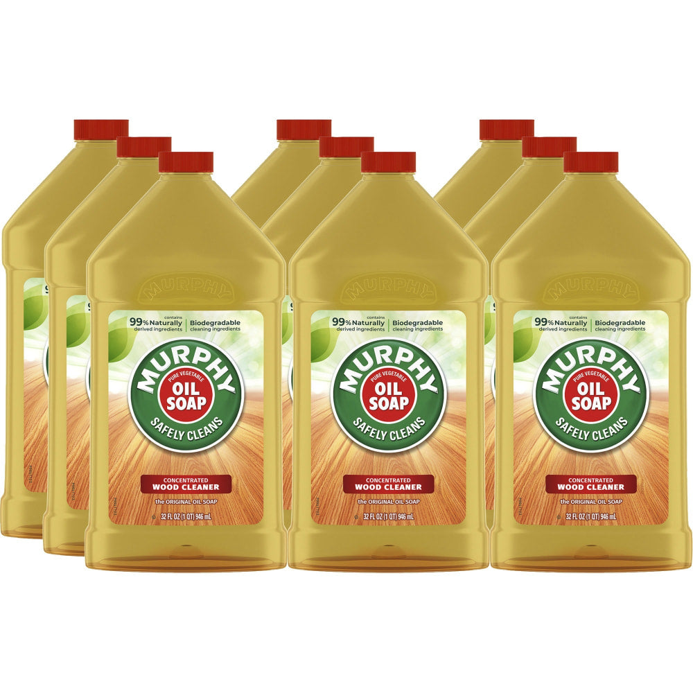 Murphy Oil Soap Wood Cleaner - Liquid - 32 fl oz (1 quart) - Fresh, Murphy Scent - 9 / Carton