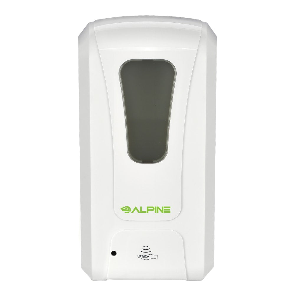 Alpine Industries Wall Mount Automatic Foam Hand Sanitizer Soap Dispenser,1200 ml, White