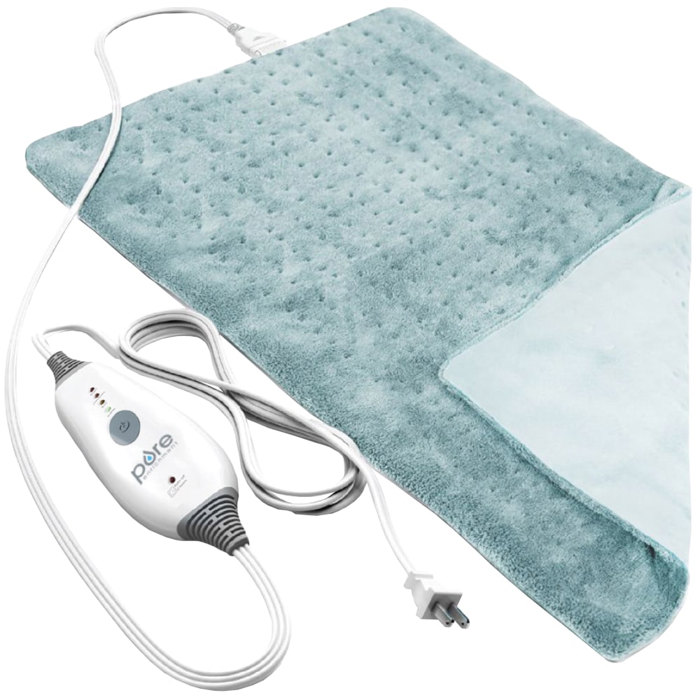 Pure Enrichment PureRelief Deluxe Heating Pad, 11-1/2in x 23-1/2in, Sea Glass