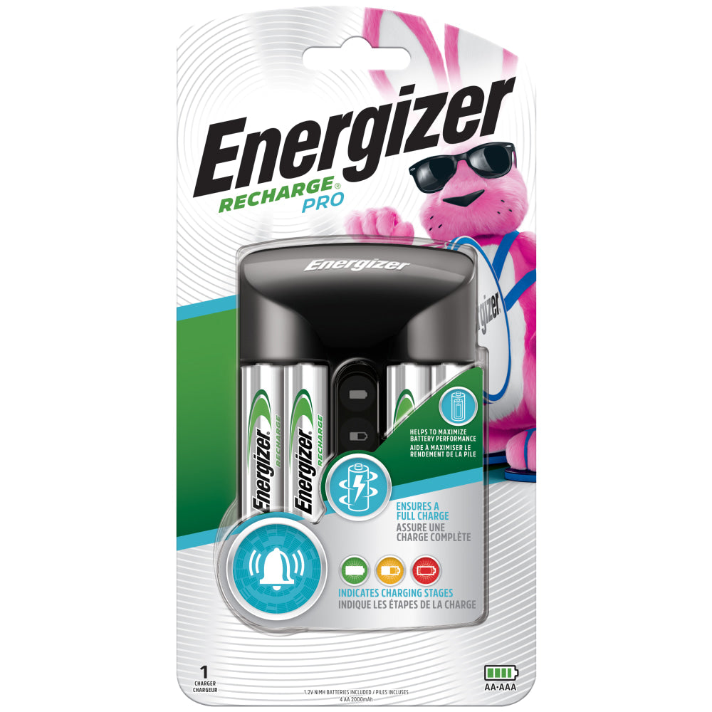 Energizer Pro Charger For NiMH AA And AAA Rechargeable Batteries, CHPROWB4