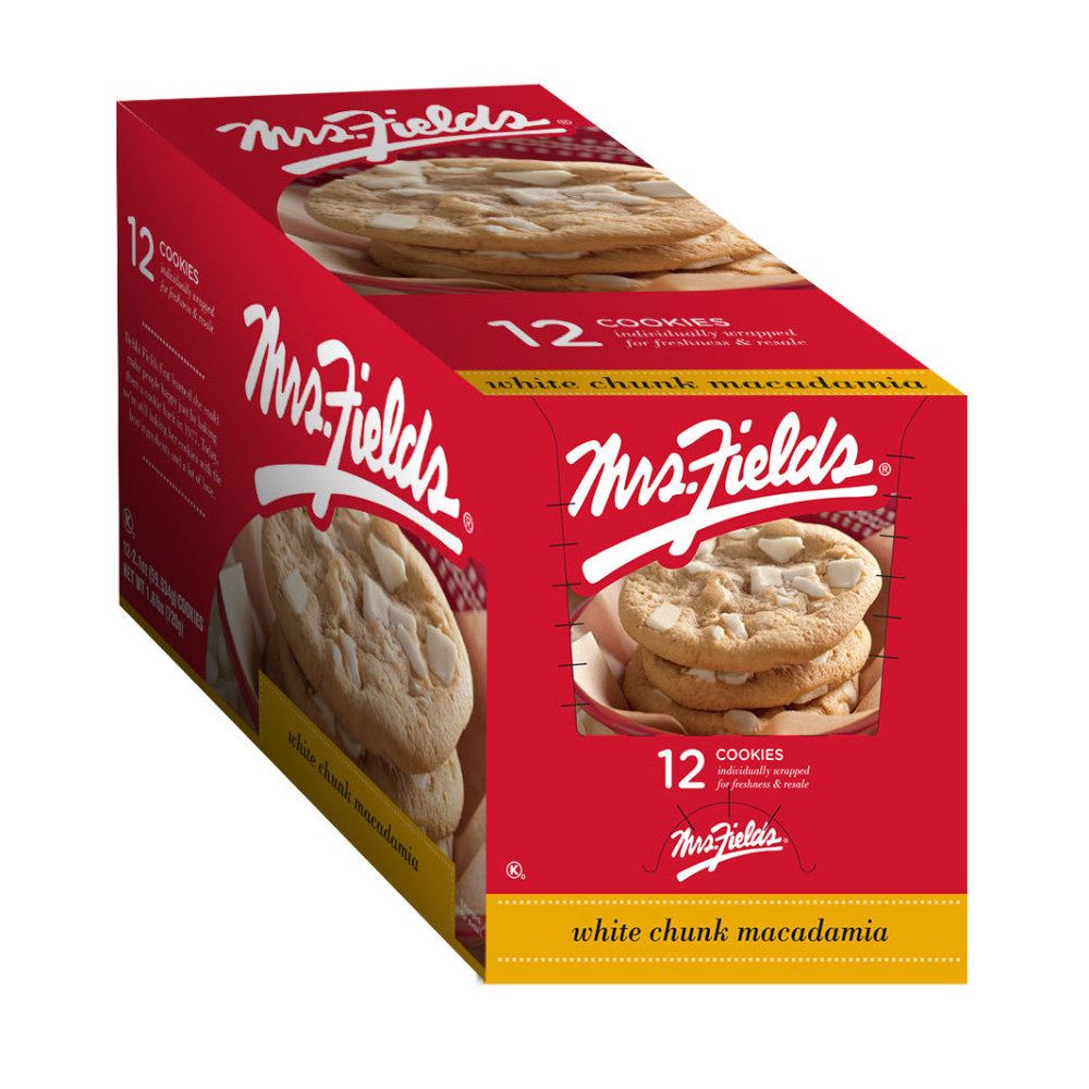 Mrs. Fields White Chunk Macadamia Cookies, Box Of 12