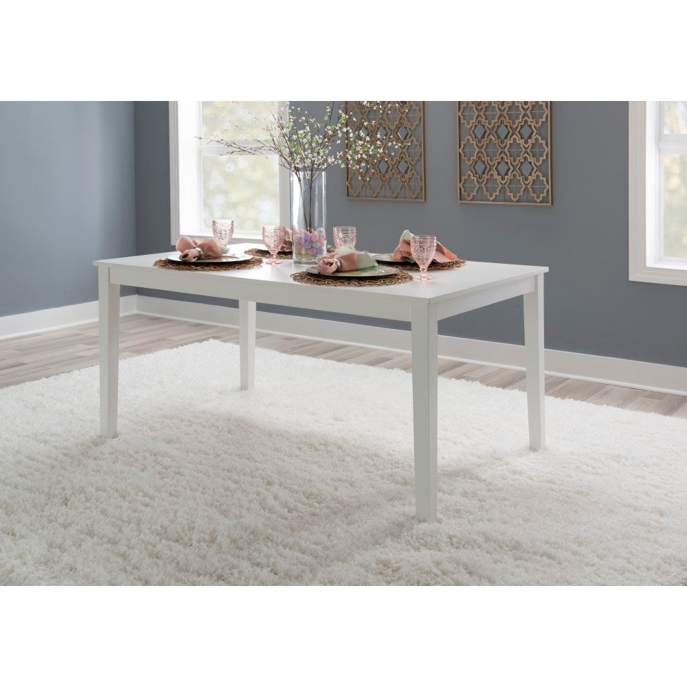 Powell Linka Dining Table, 30inH x 60inW x 36inD, White