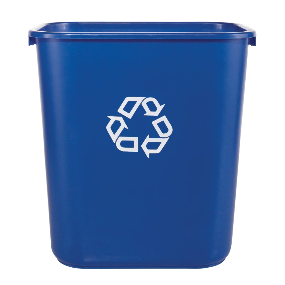 Rubbermaid Desk-Side Container, 7-Gallons, Blue