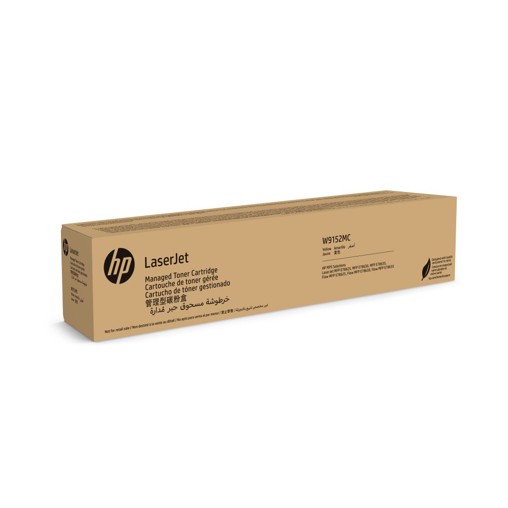 HP LaserJet Yellow Managed Toner Cartridge, W9152MC