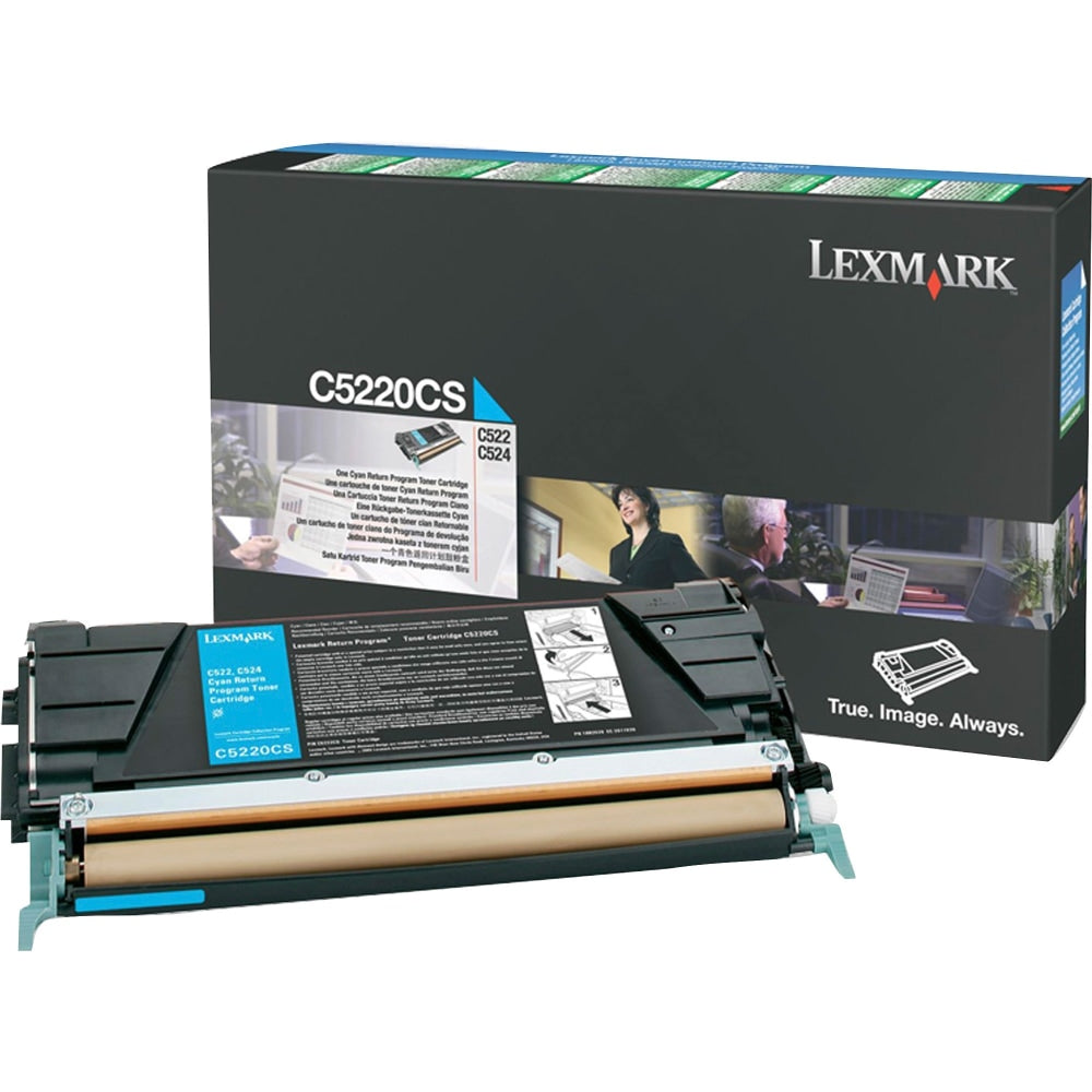 Lexmark C5220CS Cyan Return Program Toner Cartridge