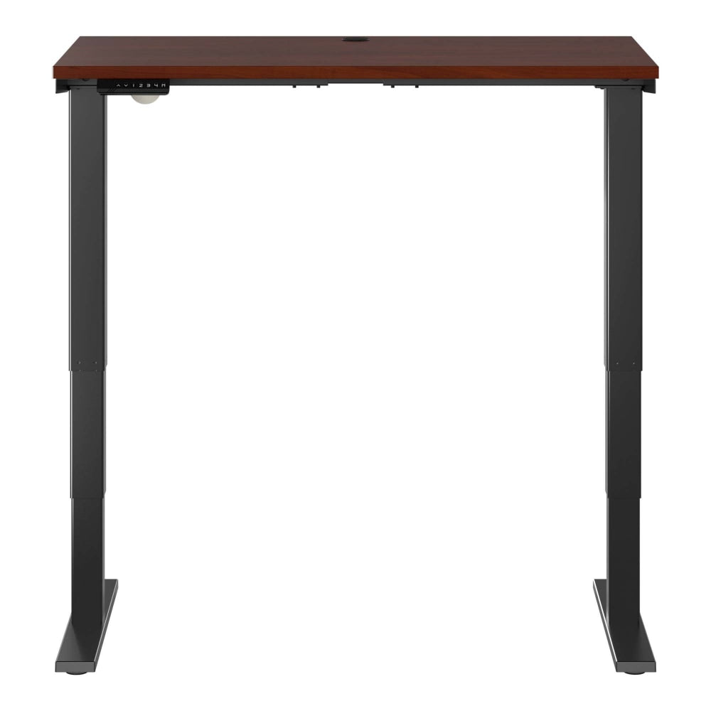 Bush Business Furniture Move 40 Series Electric 48inW x 24inD Electric Height-Adjustable Standing Desk, Hansen Cherry/Black, Standard Delivery