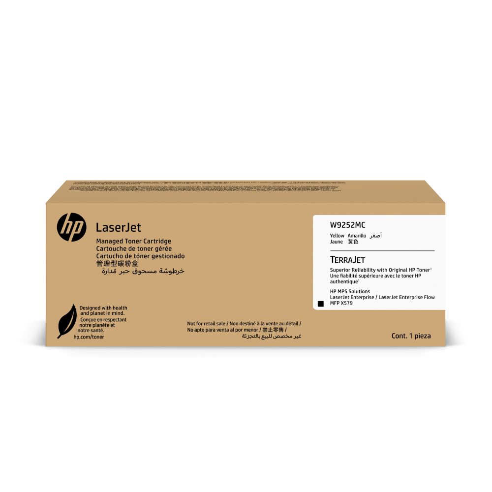 HP Managed Yellow LaserJet Toner Cartridge, W9252MC