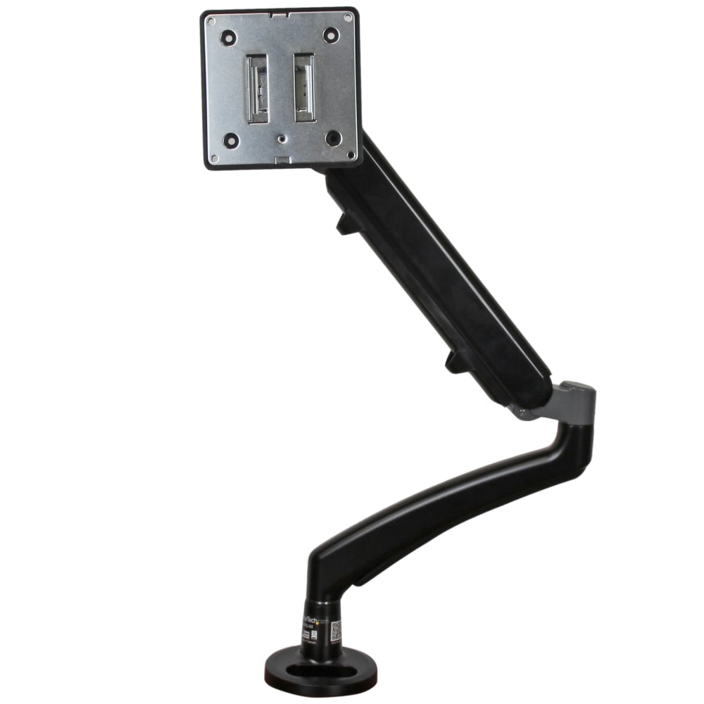 StarTech.com Desk Mount Monitor Arm - Slim Profile - Supports VESA Mount Monitors up to 34in - Adjustable Single Monitor Mount - Steel