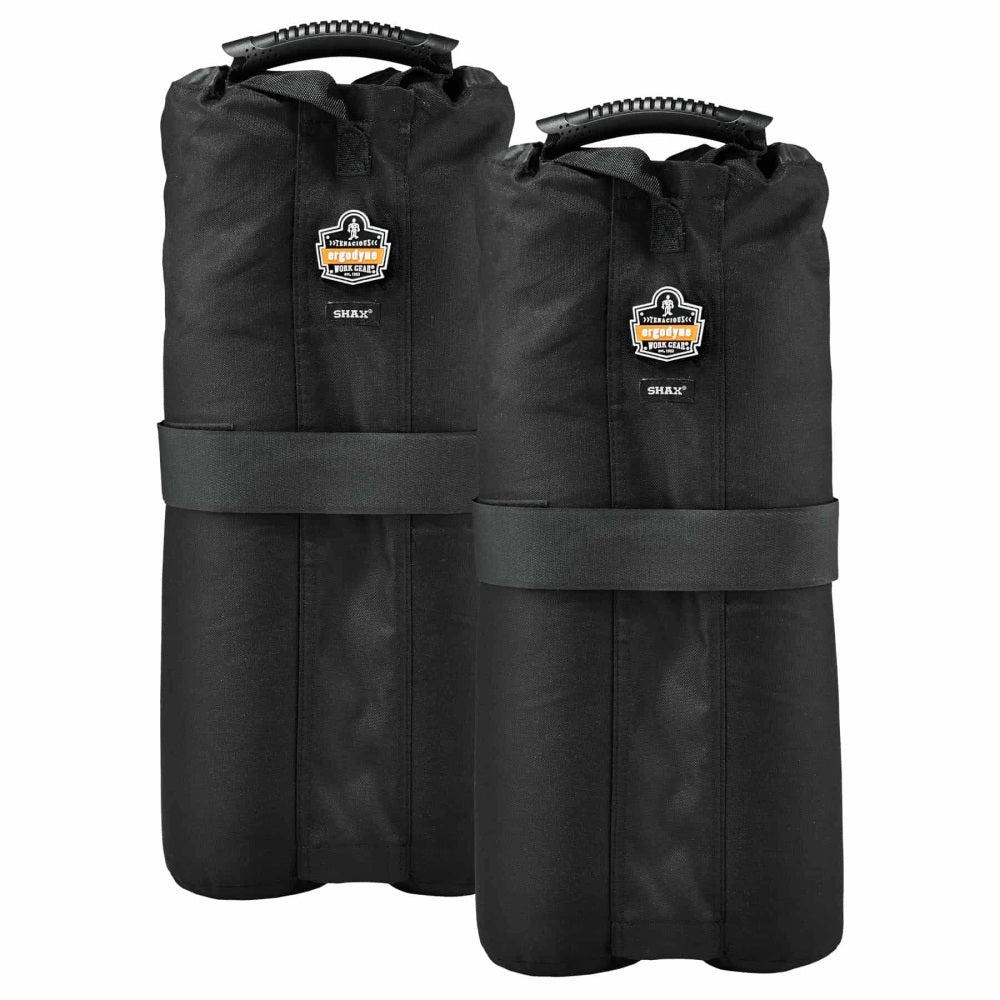 Ergodyne SHAX 6094 Tent Weight Bags, Black, Pack Of 2 Weight Bags