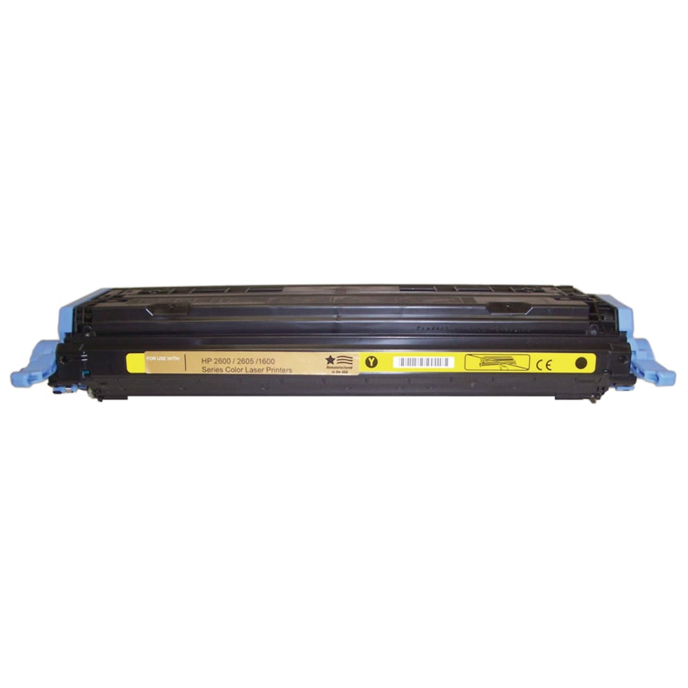 Hoffman Tech Remanufactured Yellow Toner Cartridge Replacement For HP 124A, Q6002A, 545-02A-HTI