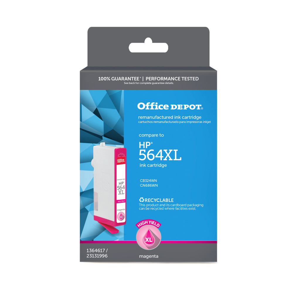 Office Depot Brand Remanufactured High-Yield Ink Cartridge Replacement For HP 564XL, HP564XL