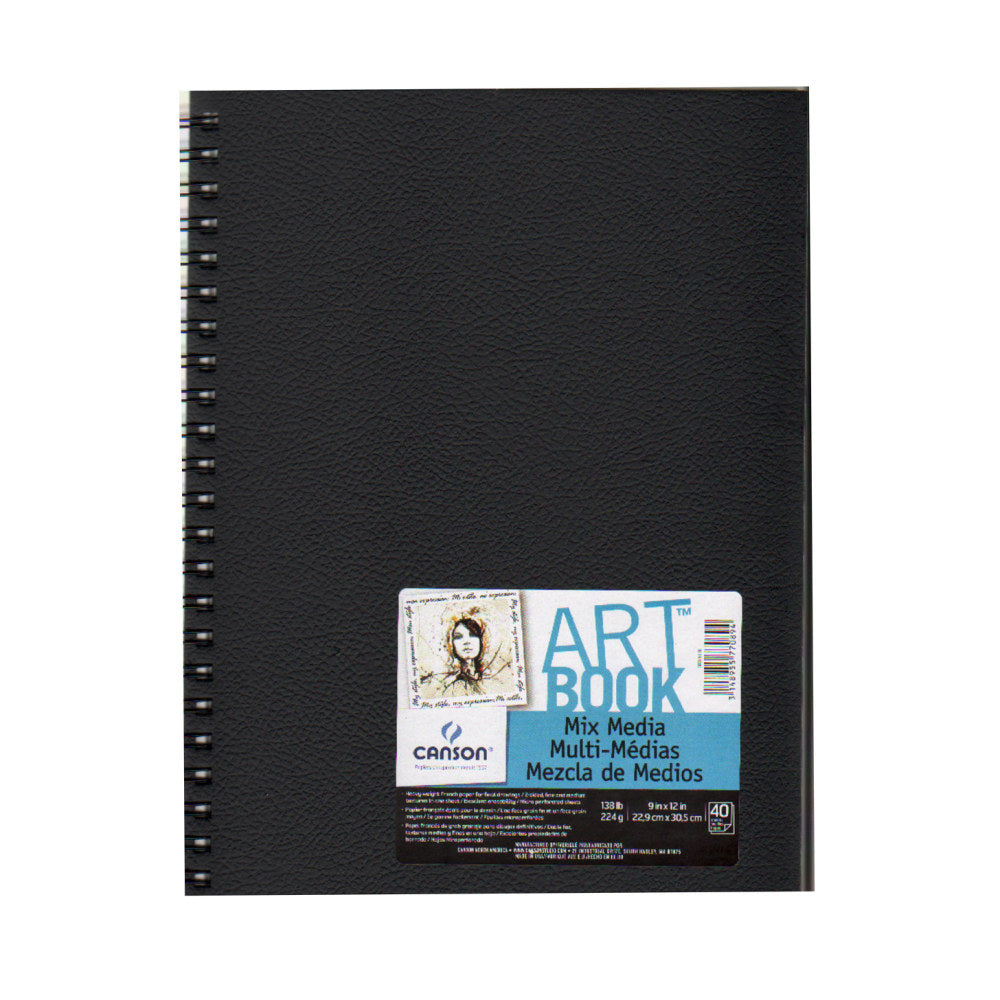 Canson Art Book All-Media Watercolor Sketchbook, 9in x 12in, 40 Sheets