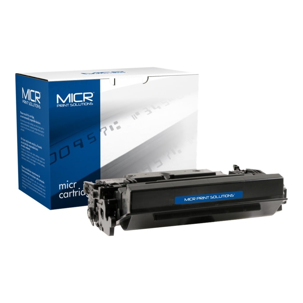 MICR Print Solutions Black High Yield MICR Toner Cartridge Replacement For HP 87X, MCR87XM