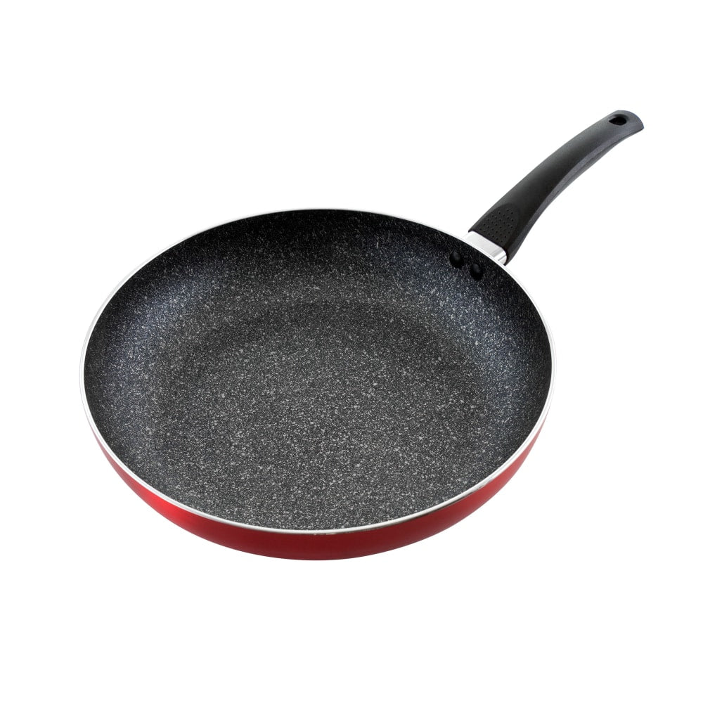 Oster Merrion Aluminum Frying Pan, 12in, Red