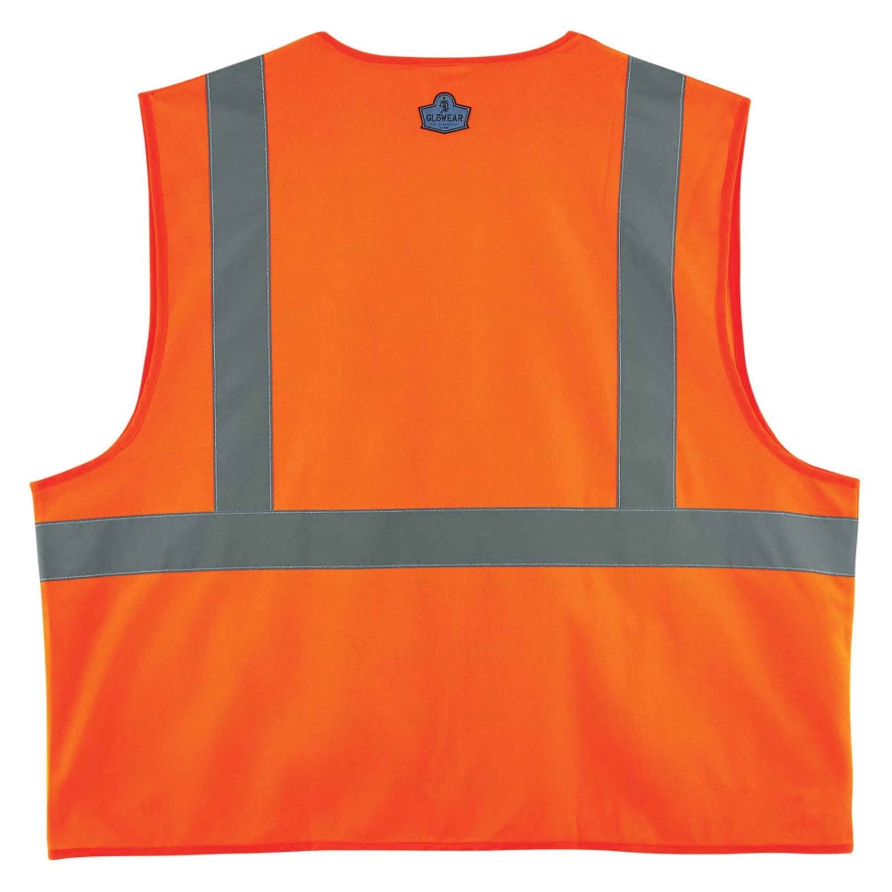 Ergodyne GloWear Safety Vest, Standard Solid, Type-R Class 2, 4X/5X, Orange, 8225Z