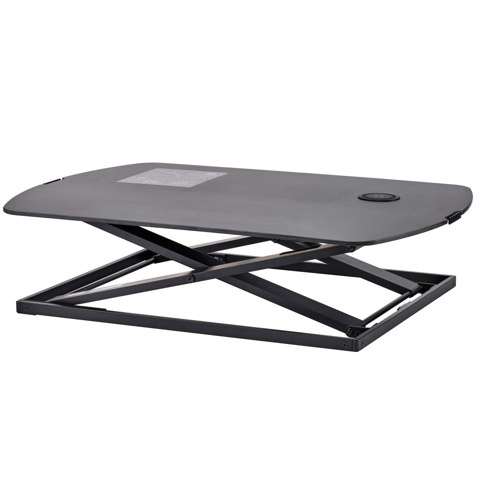 Bostitch Manual Standing Desk Riser, 15-3/4inH x 31inW x 22inD, Black