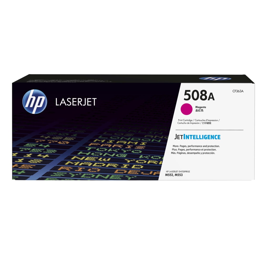 HP 508A Magenta Toner Cartridge, CF363A