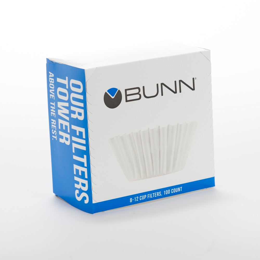 BUNN 8-12 Cup Home Coffee Filters, White, Pack Of 1,200 Filters