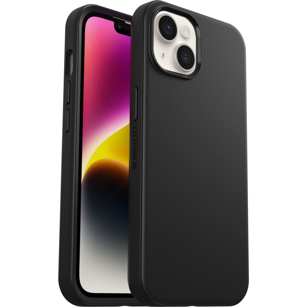 OtterBox iPhone 13 Symmetry Series Antimicrobial Case - For Apple iPhone 13 Smartphone - Black - Bump Resistant, Drop Resistant, Bacterial Resistant, Scrape Resistant, Shock Absorbing - Synthetic Rubber, Polycarbonate, Plastic - Retail