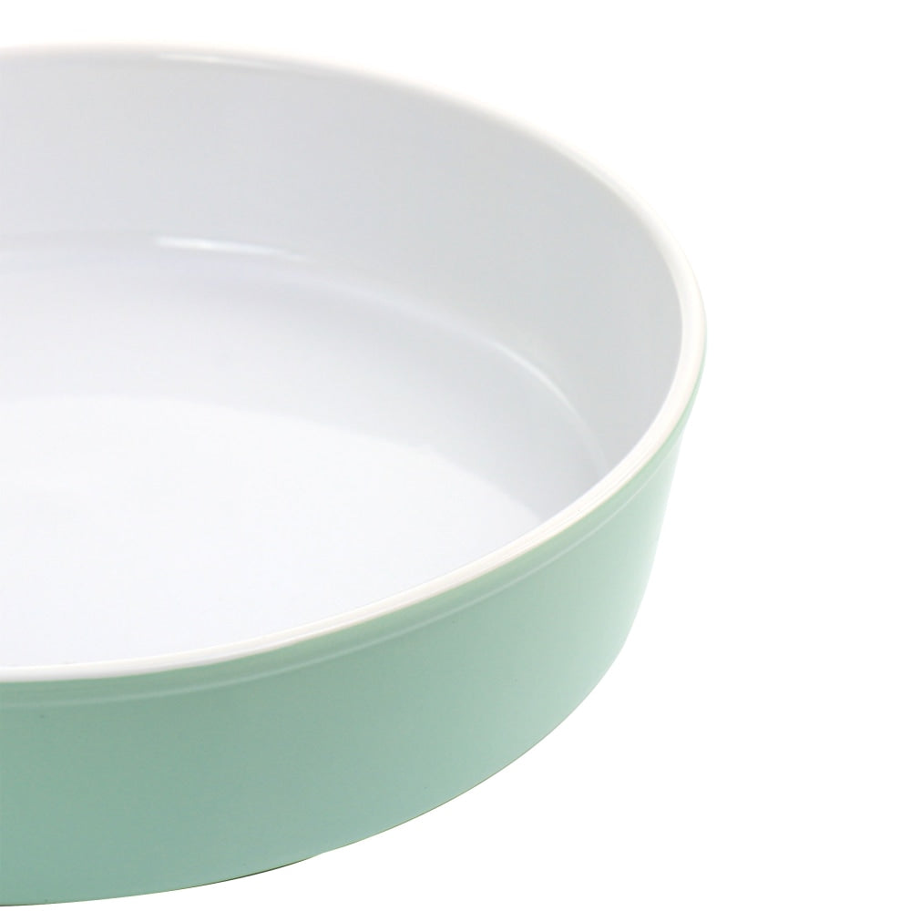 Martha Stewart Stoneware Pie Pan, 2-1/2inH x 10-1/4inW x 10-1/4inD, Turquoise