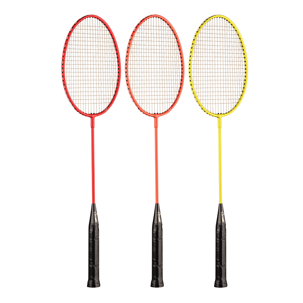 Champion Sports Badminton Racket Set, 26inH x 8inW x 1inD, Assorted Colors, Set Of 6 Rackets