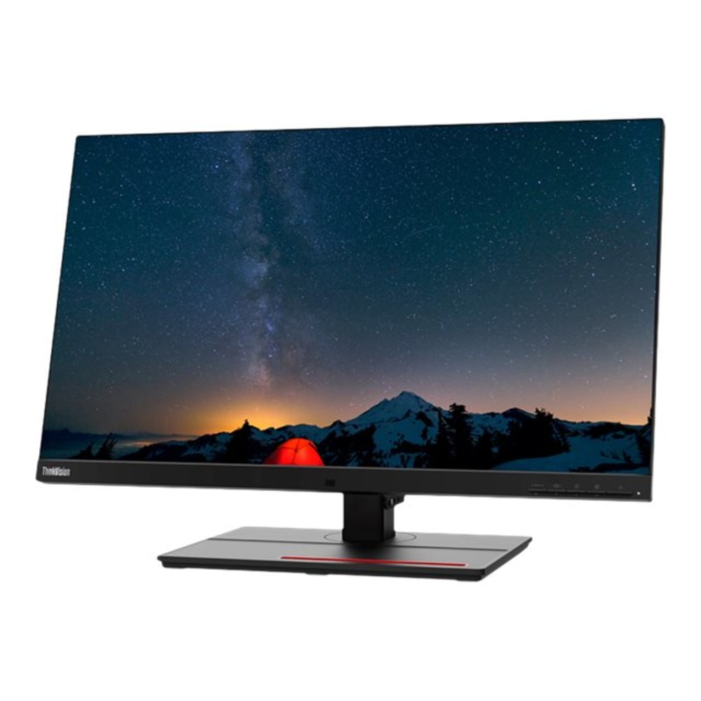 Lenovo ThinkVision P27u-20 - LED monitor - 27in - 3840 x 2160 4K - IPS - 450 cd/m2 - 1000:1 - 4 ms - Thunderbolt 4, 2xHDMI, DisplayPort - speakers - raven black - with ThinkVision MC 50 monitor webcam