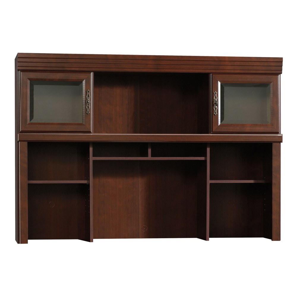 Sauder Heritage Hill 59inW Credenza Hutch, Classic Cherry