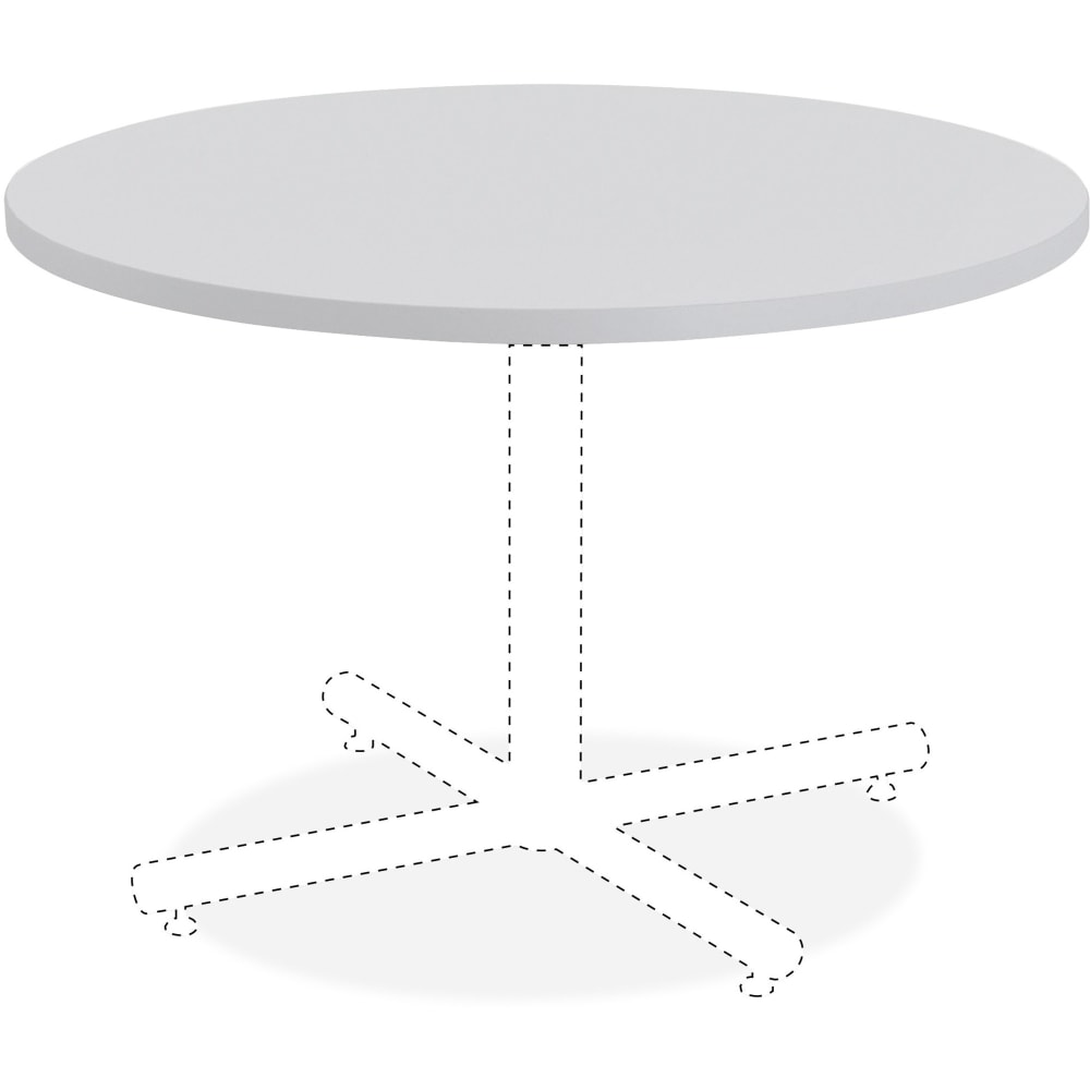 Lorell Hospitality Round Table Top, 36inW, Light Gray