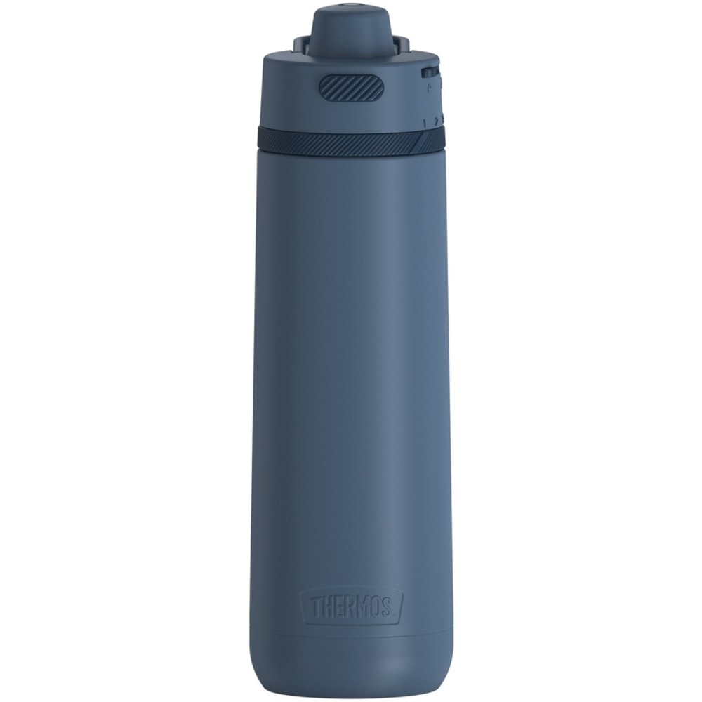 Thermos Guardian Water Bottle 24Oz - 24 fl oz - Slate Blue, Blue - Stainless Steel