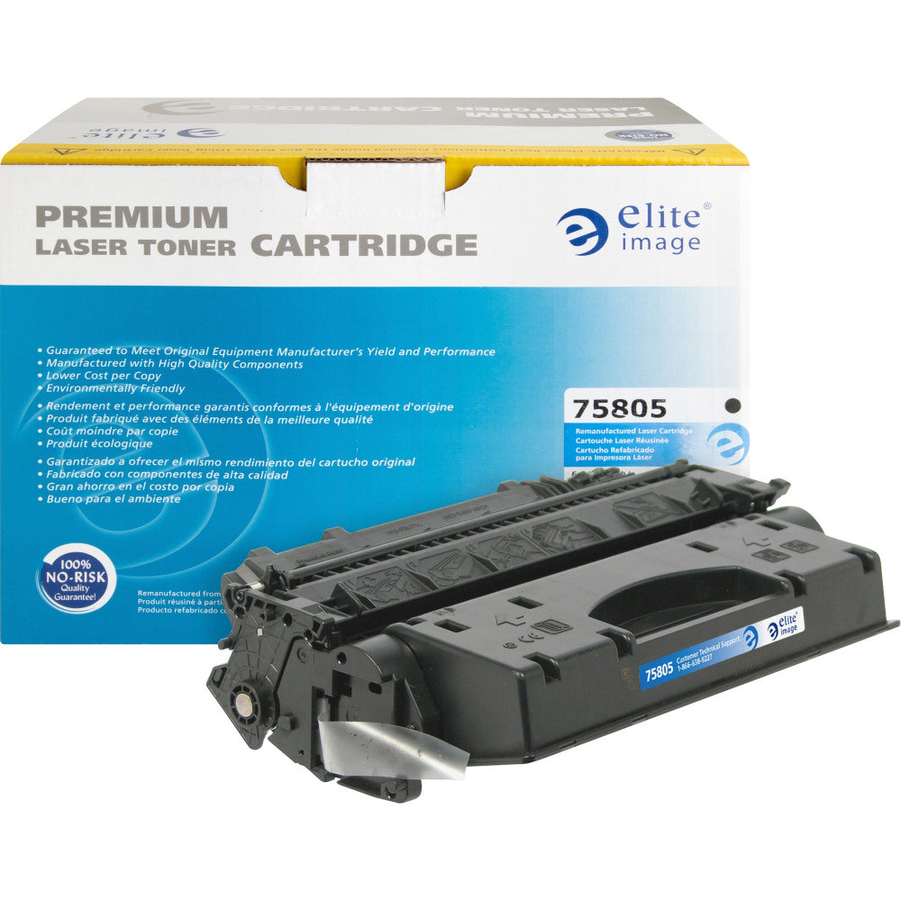 Elite Image Remanufactured Black High Yield Toner Cartridge Replacement For HP 80X, CF280X