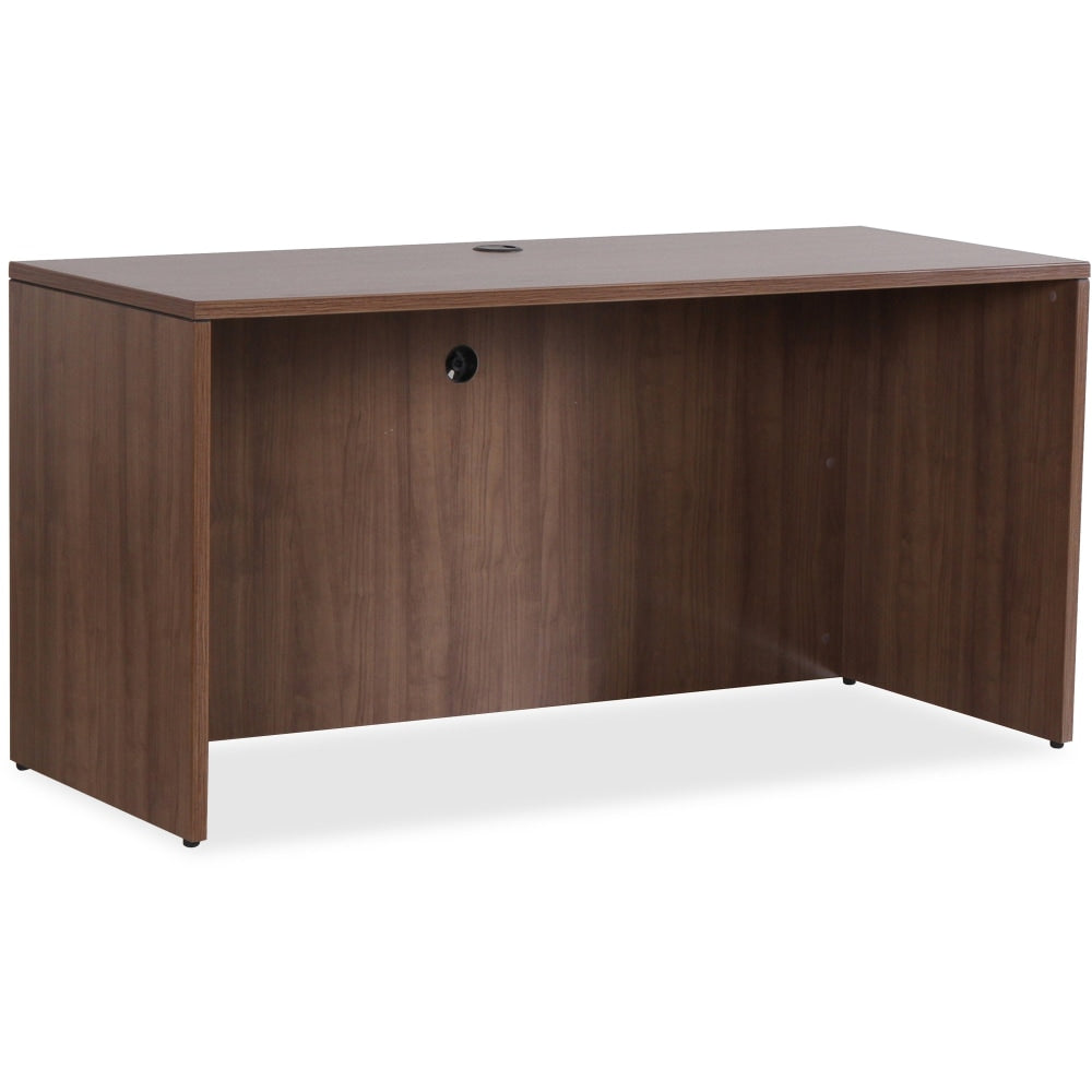 Lorell Essentials 60inW Computer Desk Credenza, Walnut