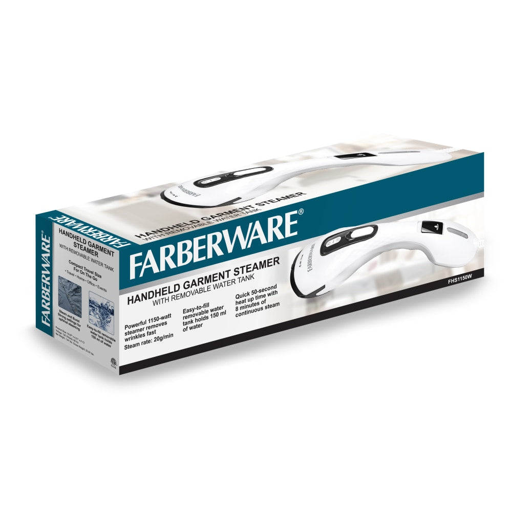 Farberware FHS1150W Handheld Steamer And Iron, White