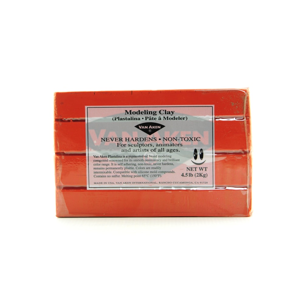 Van Aken Plastalina Modeling Clay, 4 1/2 Lb, Terra Cotta