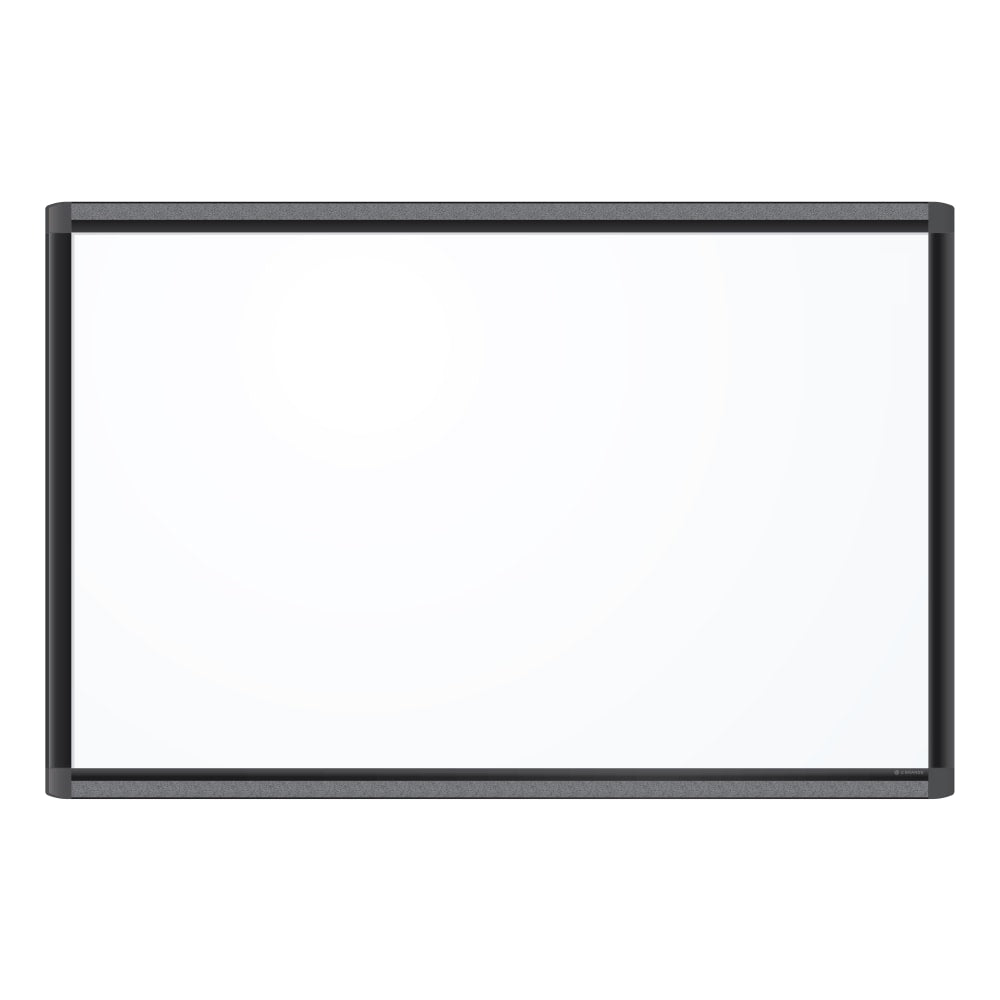 U Brands PINIT Magnetic Dry-Erase Board, 35in x 23in, White, Black Aluminum Frame