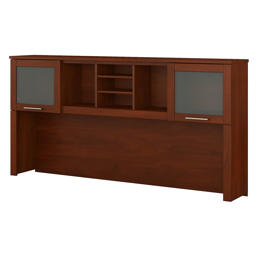 Bush Furniture Somerset 72inW L Shaped Desk Hutch, Hansen Cherry, Standard Delivery